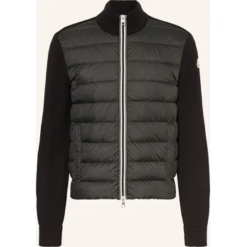 Pánská vesta Moncler Pánská Péřová Bunda Ze Směsi Materiálů, černá, 50