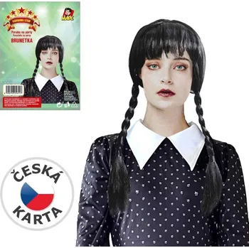 Karnevalová paruka KARNEVAL Paruka černé vlasy (karnevalový doplněk)