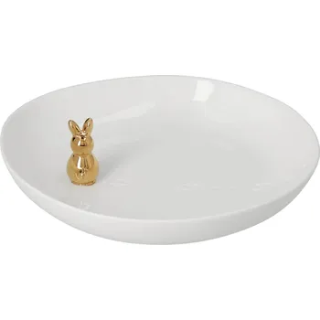 räder Dekorativní porcelánová miska Golden Rabbit