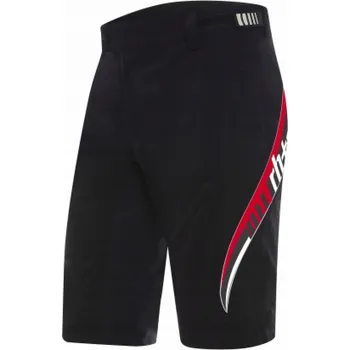 Cyklistické kalhoty zeroRH+ Sherwood černo-červené cyklistické kraťasy - XL