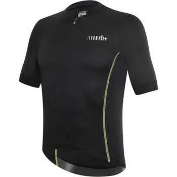 cyklistický dres Pánský dres RH+ Shiver EVO černá/žlutá Velikost L (ECU0344)