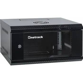 Rozvaděč NetRack Nástěnná serverová skříň RACK 19 4U 400mm ECO-Line černá