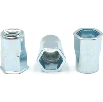 Matice M5 nýtovací matice kuželová mini s polovičním šestihranem, 1000 ks