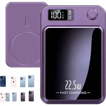 Powerbanka MAGNETICKÁ POWERBANKA PŘENOSNÁ 10000MAH RYCHLÉ BEZDRÁTOVÉ NABÍJENÍ