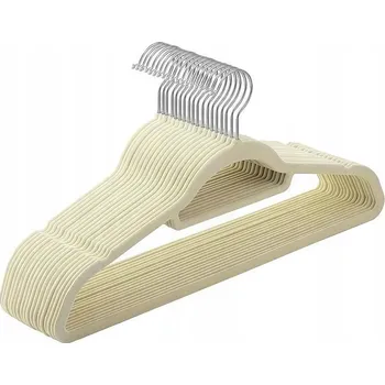 Věšák Věšák na oblečení sametový Gockowiak béžový 60 ks
