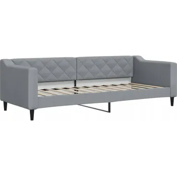 Pohovka Světle šedá pohovka s funkcí spaní 223 x 90 x 67 cm