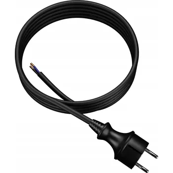 elektrický kabel Připojovací kabel 4,5 m s rovnou zástrčkou 250 V 16 A 2x1 mm2 IP44 H07RN-F