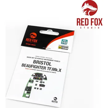 Plastikový model Bristol&nbsp;Beaufighter&nbsp;TF&nbsp;Mk.X&nbsp;(for&nbsp;Tamiya&nbsp;kit) - Red Fox Studio RFSQS-48064
