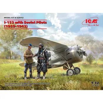 Plastikový model Polikarpov I-153 with Soviet Pilots (1939-1942) - ICM 32013