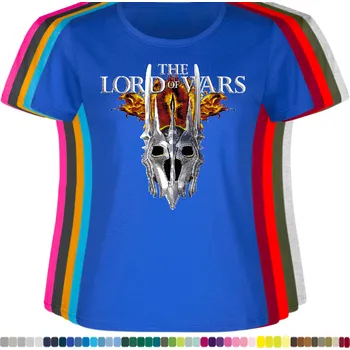 Dámské tričko damske-levne-bavlnene-tricko-digitalni-potisk-pan-valka-prsten Barva: Royal blue - královsky modrá, velikost: 3XL