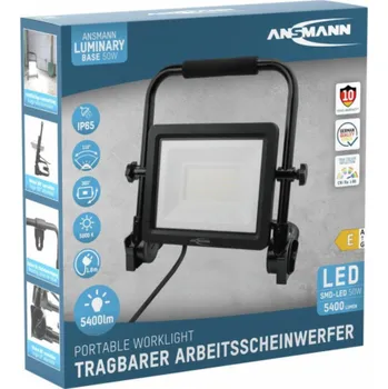 Průmyslové svítidlo Ansmann Průmyslová lampa FL50W-AC Průmyslové svítidlo EEC E (A - G) 50 W 5400 lm Denní světlo bílé 1600-0627