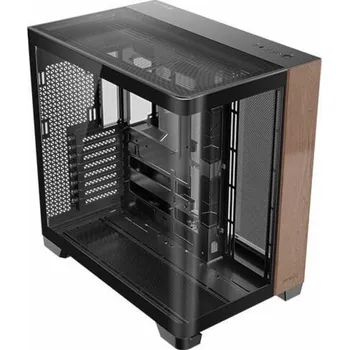 PC skříň Antec C8 Curve Wood, Full Tower, PC, Černá, Průhledná, Dřevo, ATX, ITX, Sklo, Plast, Ocel, Dřevo, 17,5 cm
