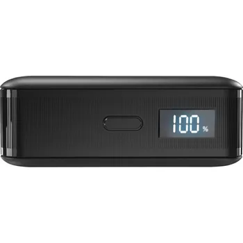 Powerbanka SBS Mobile SBS HD 30W 10000mAh USB-C powerbanka s LCD displejem - černá