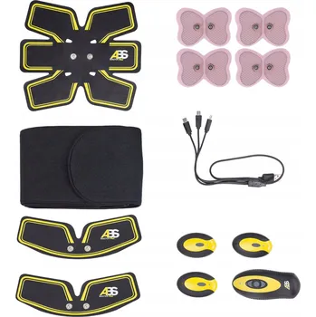 Masážní přístroj Elektrostimulátor svalů EMS pás na břicho Masážní Přístroj HMS ABS Master Pro