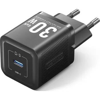 Mobilní telefon Vention 1-Port USB-C GaN Charger (30W) EU-Plug Black FEZB0-EU
