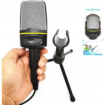 Mikrofon Studiový USB mikrofon ke počítači pro podcasting a gaming + stativ