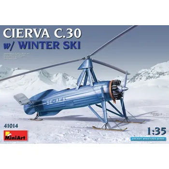 Plastikový model Cierva C.30 with Winter Ski (4x camo) - MiniArt 41014