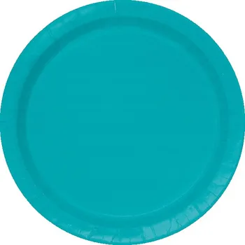 Talíř Papírové talíře tyrkysové 18cm 8ks