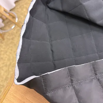 Černý zateplený prošev broušený líc