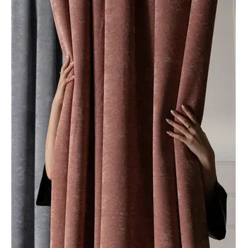 Obraz ZÁCLONY DO OBÝVÁKU POLOZATEMŇOVACÍ S KOLEČKY 140x150 SVĚTLE RŮŽOVÁ SOFT