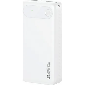 Elektronika Usams Powerbanka Powerbank PB80 PD20W 20000mAh bílá