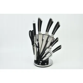Kuchyňský nůž Elitehoff 9dílná sada kuchyňských nožů ve stojanu s ořezávátkem a nůžkami E-6263