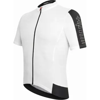 cyklistický dres RH+ Cyklistický dres ZeroEnergy FZ bílo-černý - M