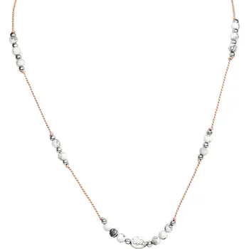 Náhrdelník Šňůrkový náhrdelník s korálky z howlitu HE15K3S-LP Agato