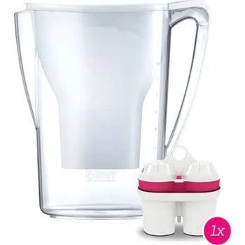 Filtrace vody BWT filtrační konvice Aqualizer Home 2,7 l bílá - manuální s kartuší Mg2+