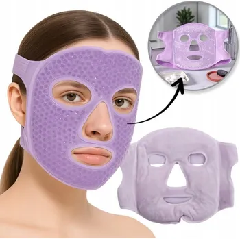 Pleťová maska Oboustranná gelová maska na obličej s chladivým a hřejivým účinkem, pro relaxaci
