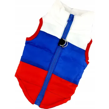 Obleček pro psa VESTA PRO PSA KOČKU OBLEČEK BÍLO MODRÝ S