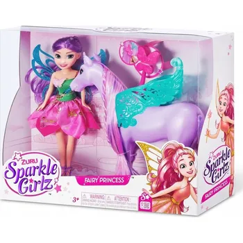 Panenka Sparkle Girlz víla s koněm. Zuru