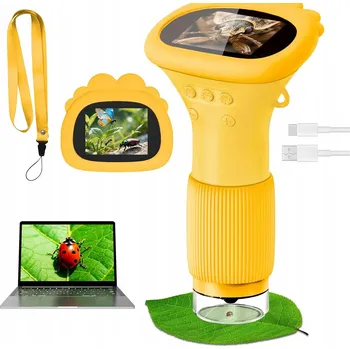 Kapésní digitální optický mikroskop pro děti s LED, 1000x HD zvětšení