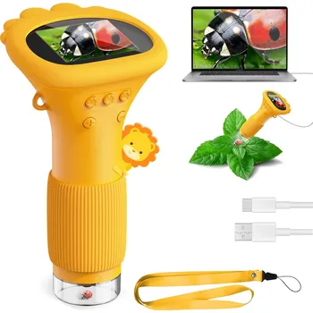DIGITÁLNÍ MIKROSKOP LED PRO DĚTI VZDĚLÁVACÍ 1000X HD