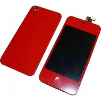 LCD displej + DOTYKOVÝ PANEL PRO APPLE IPHONE 4S ČERVENÝ
