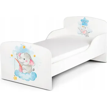 Prostěradlo Postel Leomark Sloni 76 x 144 cm bílá