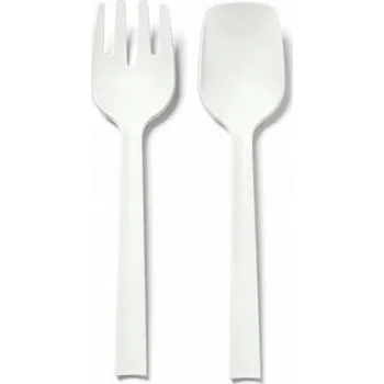 Příbor Slowmoose Sada bílých servírovacích příborů POSATE