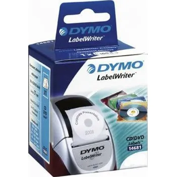 Počítač Dymo DVD kazeta 57mm, 160 ks, bílá (5411313146814)