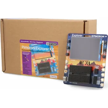 Vývojová deska PiMoroni Explorer - vývojová deska s modulem RP2350B a 2,8 LCD displejem + příslušenství - PiMoroni PIM744