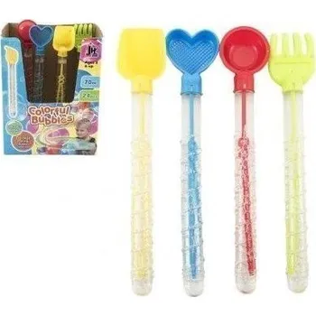 Bublifuk Bublifuk trubice s nářadím na písek, plast 28 cm