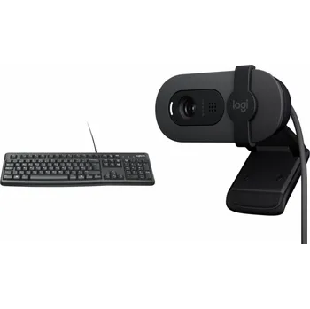 Klávesnice Klávesnice Logitech K120 (920-002509) + Brio 100 (960-001585)