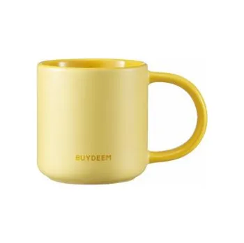 BUYDEEM Ceramic Mug 300 ml, model CD1018, color Mellow Yellow