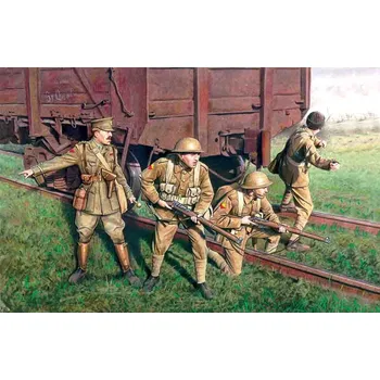 Plastikový model British infantry (1917-1918) - ICM 35301