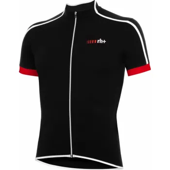 cyklistický dres RH+ Cyklistický dres zeroPrime ČERNO-BÍLO-ČERVENÁ - XXL