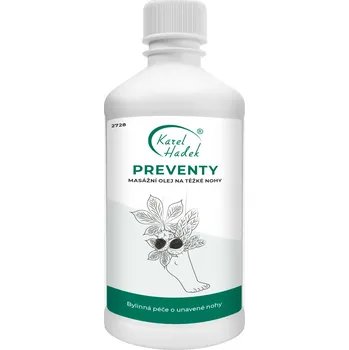 Masážní přípravek AKH/Karel Hadek Masážní olej na nohy PREVENTY 500 ml