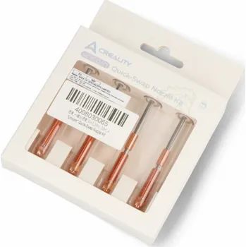 Počítač Creality Sada trysek Unicorn s rychlou výměnou pro 3D tiskárny Creality - 0,4 mm/0,6 mm/0,8 mm - filament 1,75 mm - 4 ks