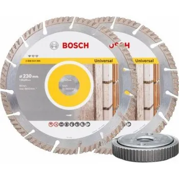 Řezný kotouč Bosch Diamantový kotouč 2 kusy 230 mm + univerzální SDS-matice 230 mm (06159975H5)