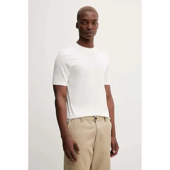 Pánská móda Bavlněné tričko HUGO Dimerstee 50542969 béžová 01X, vel. M