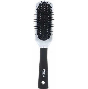 kartáč na vlasy PARSA Beauty Hřeben na vlasy Trend Line Dlouhý úzký kartáč (stříbrný)