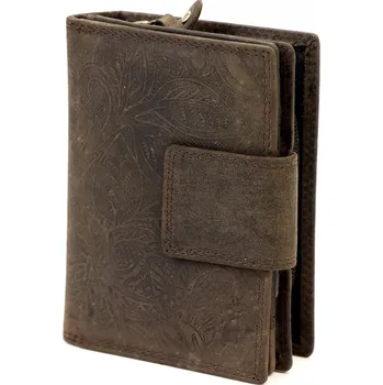 Peněženka Gregorio peněženka z pravé kůže hnědá - dámská